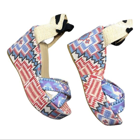 Stuart Weitzman x Theodora & Callum Wedges 10 - Picture 2 of 8